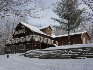 Snowmobile Cabin in Gaylord Michigan.