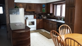 Kitchen from dining area.