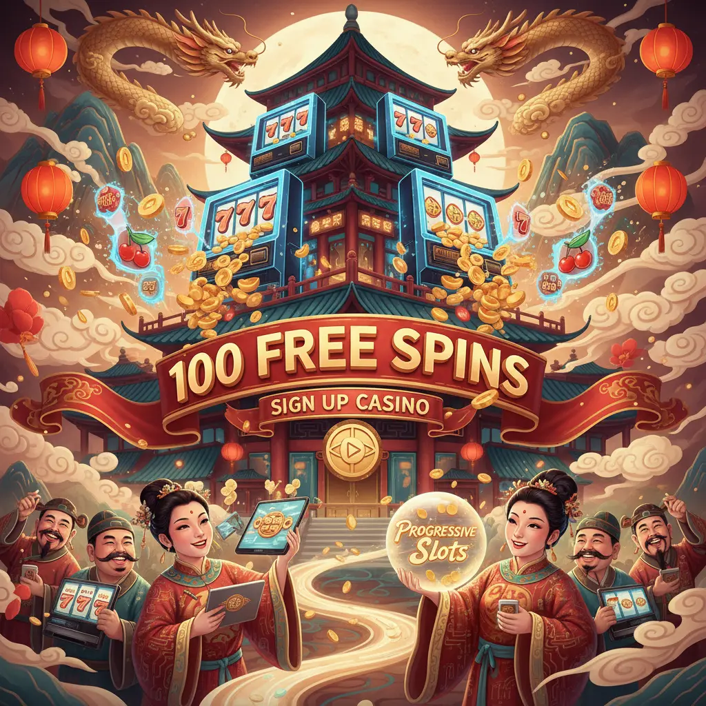 100 free spins with sign up casino - Progressive